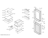 Схема №1 KGN85CYLW1 с изображением Дверь для холодильной камеры Bosch 00713219