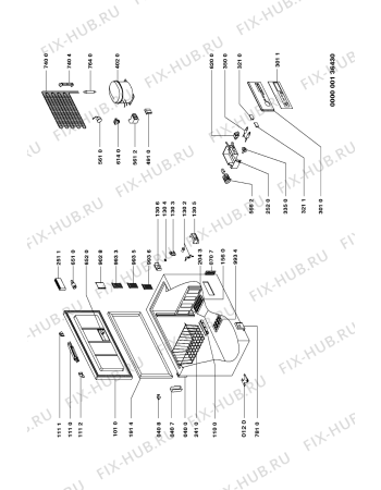 Схема №1 GTMS 2546/0 WS с изображением Вноска для холодильника Whirlpool 481945229412