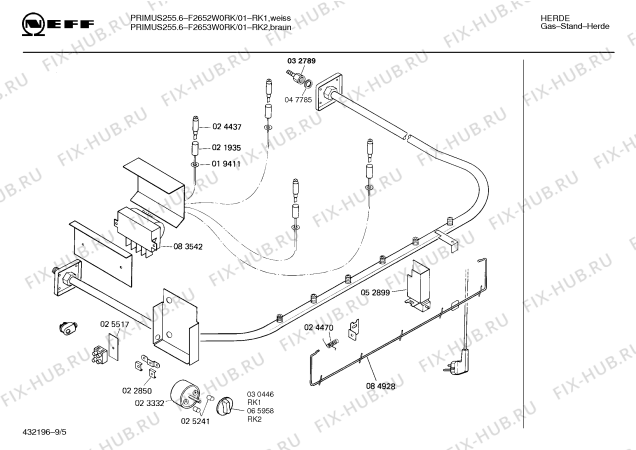 Схема №7 L2130W0NL NL-2800.41WX с изображением Переключатель для электропечи Bosch 00030446