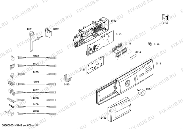 Схема №4 CM1221CGTR с изображением Ручка для стиральной машины Bosch 00649759