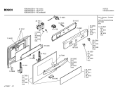 Схема №3 HBN2820GB с изображением Передняя часть корпуса для электропечи Bosch 00360464
