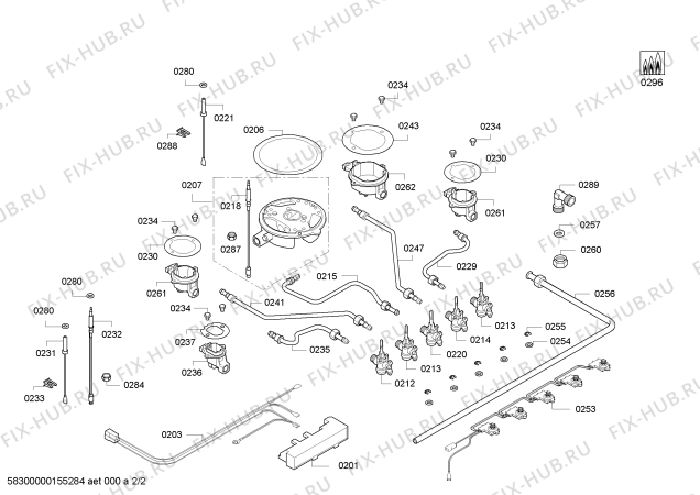 Взрыв-схема плиты (духовки) Siemens EP718QB21E 4G+1W SE T70F 2011 - Схема узла 02