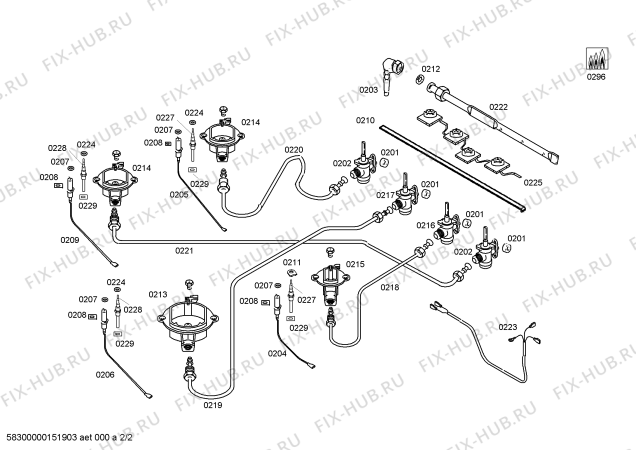 Схема №1 OA16P6180L Profilo с изображением Столешница для электропечи Bosch 00713089