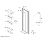 Схема №1 KAN62V06TI с изображением Дверь для холодильника Bosch 00711907
