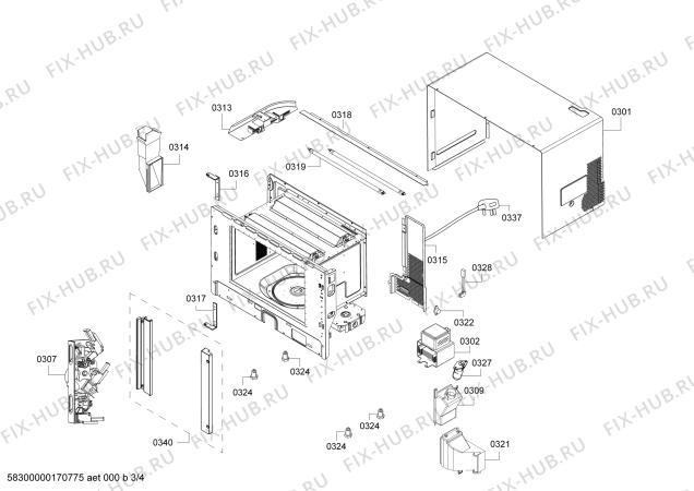 Схема №1 3WM459XD с изображением Плоский кабель для плиты (духовки) Bosch 00659328