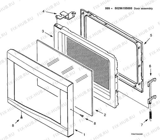 Взрыв-схема микроволновой печи Electrolux EMM23200W - Схема узла Section 4