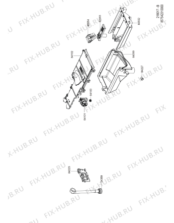 Схема №4 AWZ 5140 E с изображением Воздуховод для стиралки Whirlpool 480113100254
