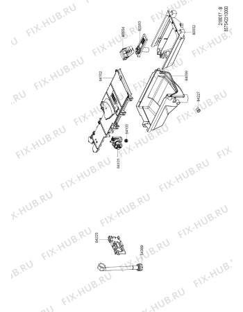 Схема №4 AWZ 5140 E с изображением Петля (крючок) для стиралки Whirlpool 480113100256