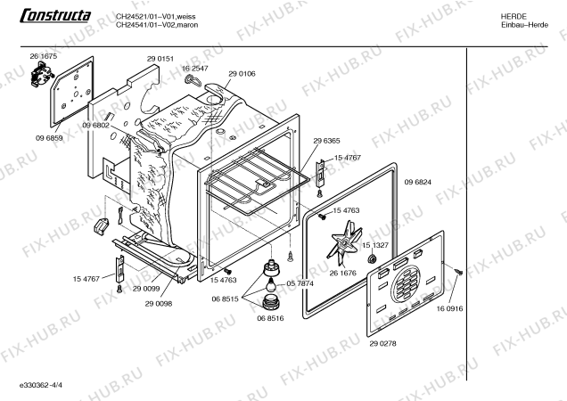 Схема №3 CH24551 с изображением Инструкция по эксплуатации для электропечи Bosch 00522364
