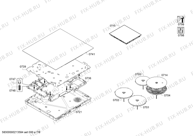 Схема №2 HLS79W350U с изображением Панель управления для плиты (духовки) Bosch 11029013