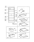 Схема №1 QR2099W с изображением Лоток (форма) для холодильника Aeg 2081958262