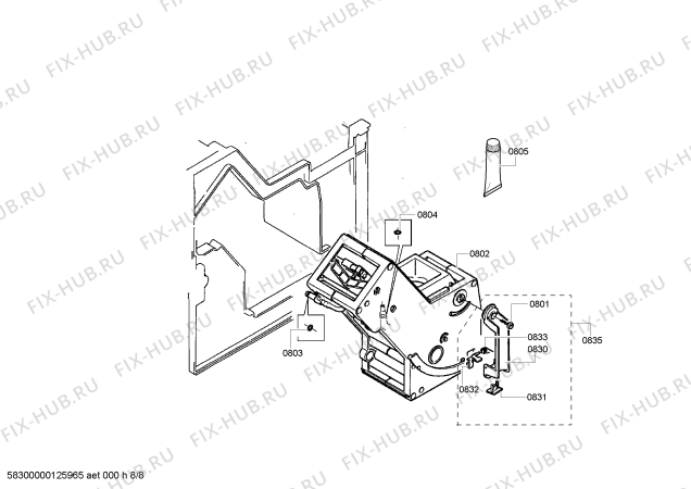 Схема №3 TCA6809 Benvenuto B75 с изображением Панель для электрокофеварки Bosch 00644732