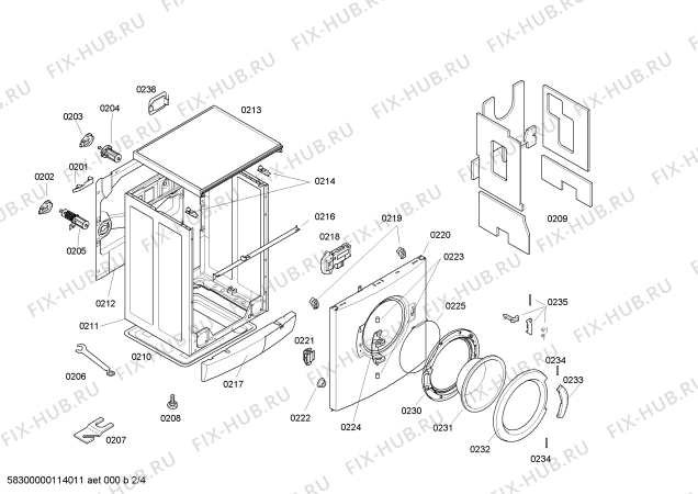 Схема №1 WFO3250DN Maxx WFO3250 с изображением Панель управления для стиральной машины Bosch 00439883