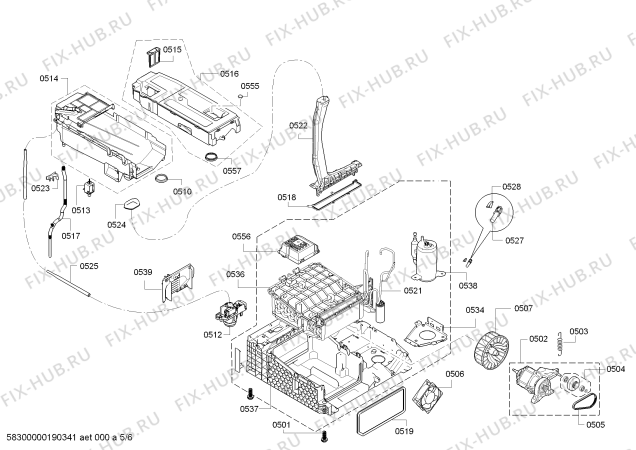 Схема №4 WT47Y7W0 selfCleaning condenser с изображением Модуль управления, запрограммированный для сушилки Siemens 00639036