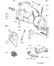 Схема №1 AWM 293/3 с изображением Ручка (крючок) люка для стиралки Whirlpool 481249878028