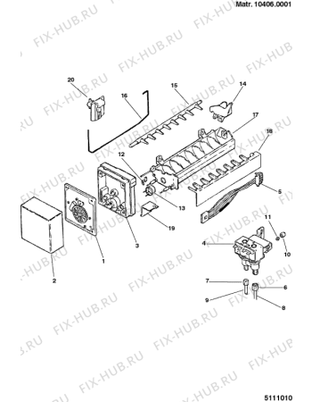 Схема №4 XRA600NF (F025219) с изображением Моторчик вентилятора для холодильной камеры Indesit C00082918