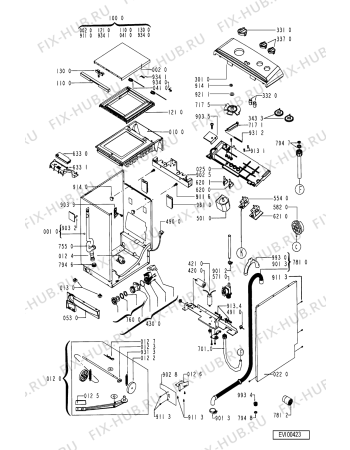 Схема №2 WT 583 с изображением Декоративная панель для стиралки Whirlpool 481245210305