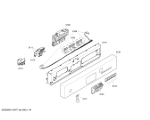 Схема №3 SGU45M15EU с изображением Передняя панель для посудомойки Bosch 00449467
