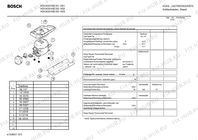 Схема №2 KSU4331NE с изображением Панель для холодильника Bosch 00480643