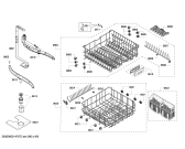 Схема №3 SHV43P13UC с изображением Набор кнопок для посудомойки Bosch 00618477