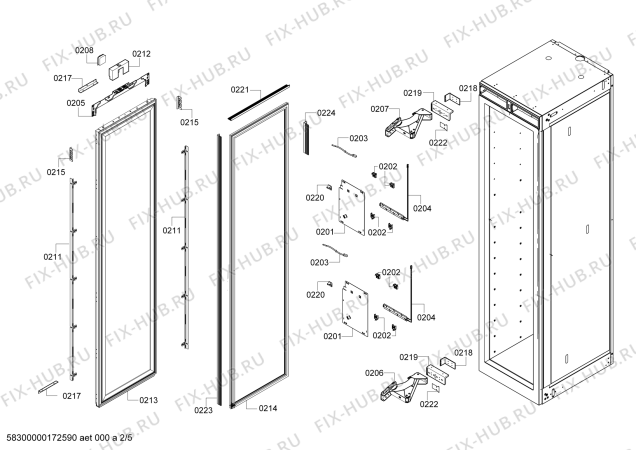 Схема №5 RW414301 Gaggenau с изображением Плата для холодильника Bosch 00743672