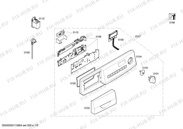 Схема №4 WVT1260IT Maxx WVT 1260 с изображением Ручка для стиралки Bosch 00497569