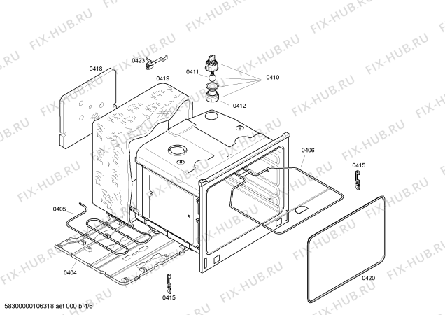 Схема №3 CH11810 с изображением Переключатель для плиты (духовки) Bosch 00426492
