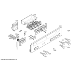 Схема №3 E1972N0 MEGA 1972N EXCELLENT с изображением Панель управления для плиты (духовки) Bosch 00441443