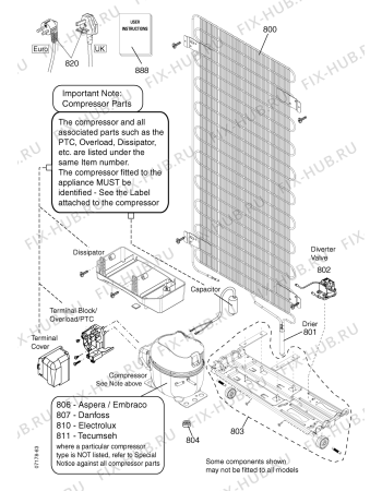 Схема №4 FFA84P (F034944) с изображением Кнопка для холодильной камеры Indesit C00219819