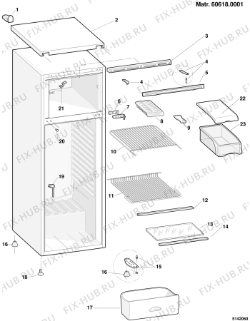 Схема №2 RG2190TI (F013403) с изображением Дверь для холодильника Indesit C00051193