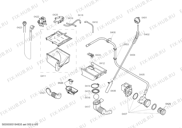 Схема №3 CWF08X060W Constructa с изображением Кабель для стиралки Bosch 12007068