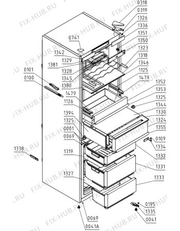 Схема №1 NK9000X (469066, HZF3369C) с изображением Сенсорная панель для холодильника Gorenje 421316