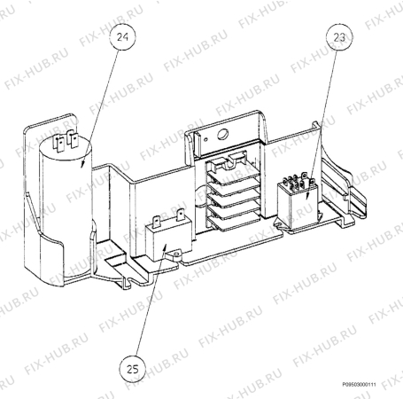 Взрыв-схема кондиционера Electrolux EPM801 - Схема узла Section 3