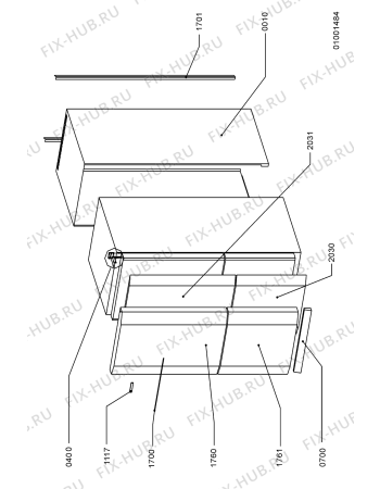 Схема №2 KGA 3400/IN с изображением Вноска для холодильника Whirlpool 481246688814