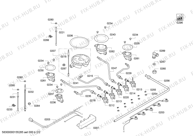 Взрыв-схема плиты (духовки) Bosch PPQ718B91E 4G+1W BO T70F 2011 - Схема узла 02