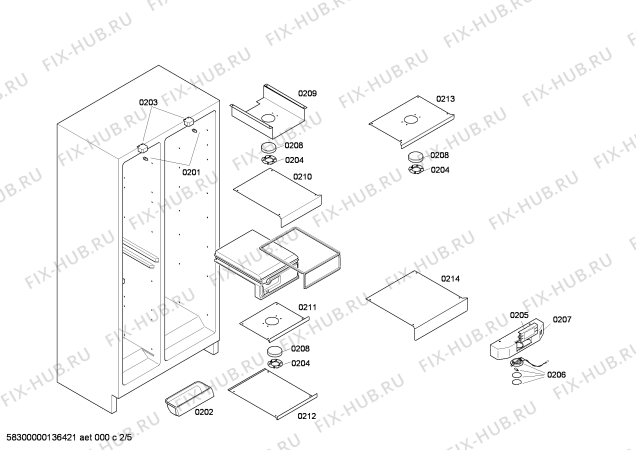 Схема №1 RW496280 с изображением Дисплейный модуль для холодильника Bosch 00648303