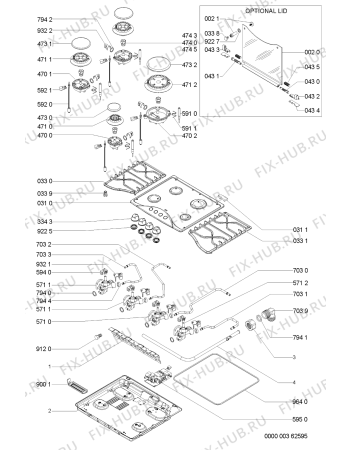 Схема №1 AKM533IX (F091856) с изображением Инструкция по эксплуатации для плиты (духовки) Indesit C00362480