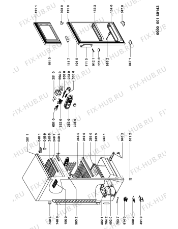 Схема №1 ARL 840/G с изображением Дверца для холодильника Whirlpool 481241619216