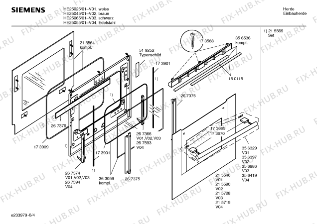 Схема №2 HE25065 с изображением Инструкция по эксплуатации для духового шкафа Siemens 00529995