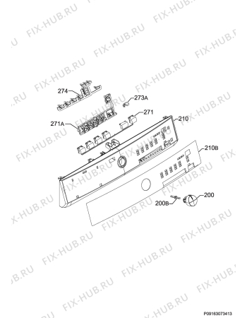 Схема №2 T65179AV с изображением Микромодуль для электросушки Aeg 973916095297008