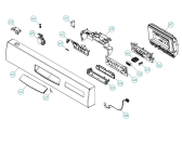 Схема №4 D3153 DK   -White Bi (180568, DW20.5) с изображением Сенсорная панель для электропосудомоечной машины Gorenje 268948