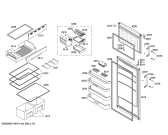 Схема №1 KD40NX03 с изображением Дверь для холодильной камеры Siemens 00249464