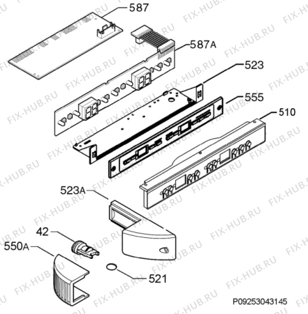 Взрыв-схема холодильника Kuppersbusch IKEF3081Z3 - Схема узла Diffusor