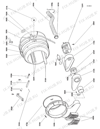 Взрыв-схема посудомоечной машины Zanussi DS1500E PROTECH - Схема узла Section 3