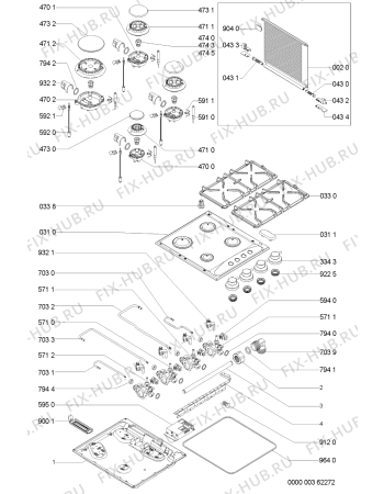Схема №1 AKM 266/JA с изображением Втулка для электропечи Whirlpool 481244039309