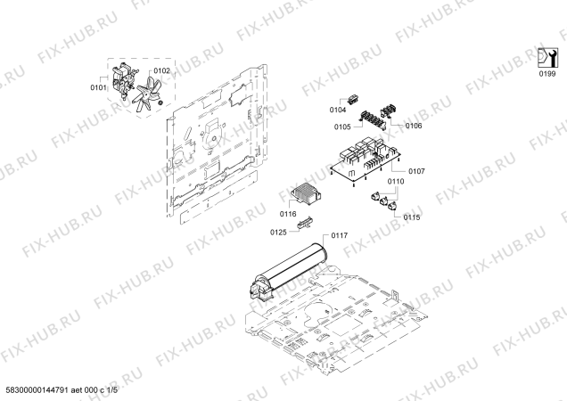Схема №3 BO221131 с изображением Модуль управления для плиты (духовки) Bosch 00653807