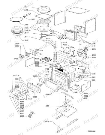 Схема №1 EMCHS 5140 AL с изображением Сенсорная панель для микроволновки Whirlpool 481245350118