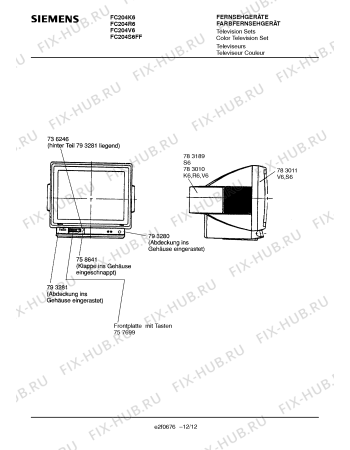 Схема №8 FC204S6FF с изображением Втулка для жк-телевизора Siemens 00793887