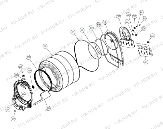 Схема №5 TT110 ATDK (vented) (900002788, TDC33DK) с изображением Инструкция по обслуживанию для стиралки Gorenje 346475