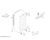 Схема №2 GSD26410NE с изображением Дверь для холодильной камеры Bosch 00243009